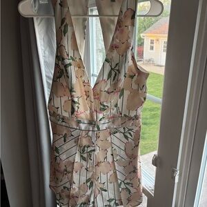 Floral Sleeveless Romper Short